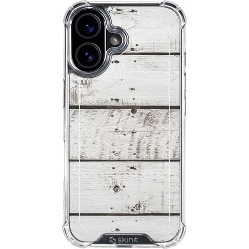 Weathered Wood iPhone 16 Plus Clear Case