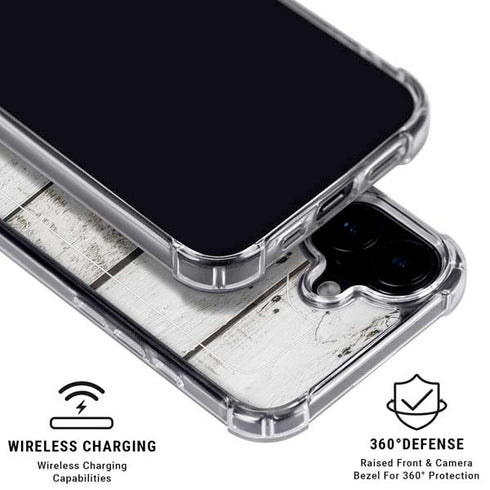 Weathered Wood iPhone 16 Plus Clear Case