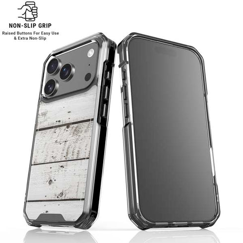 Weathered Wood iPhone 18 Pro Clear Case