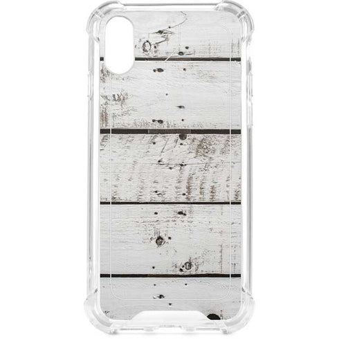 Weathered Wood iPhone XS Clear Case