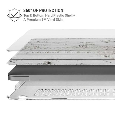 Weathered Wood MacBook Pro 14in (2021-24) Case plus Skin