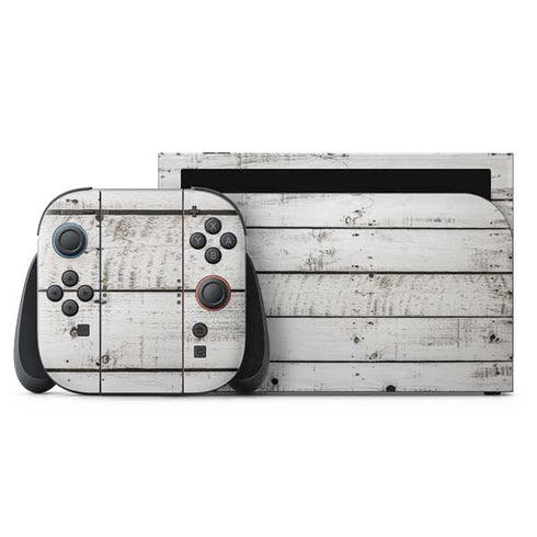 Weathered Wood Nintendo Skins