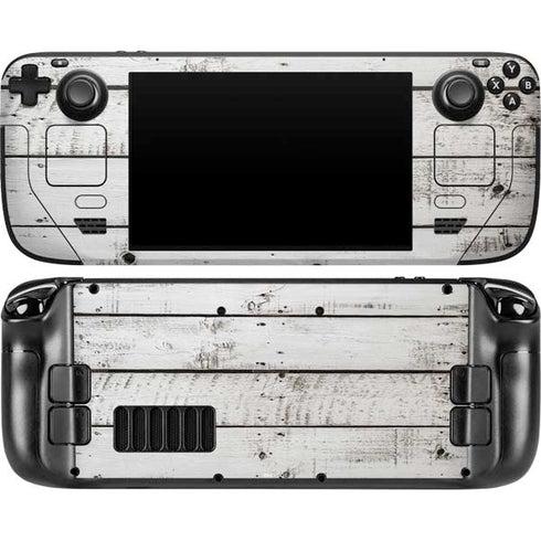 Weathered Wood Steam Deck Handheld Gaming Computer OLED Skin