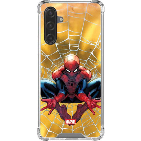 Marvel Spiderman Web Shooting Galaxy A17 Clear Case