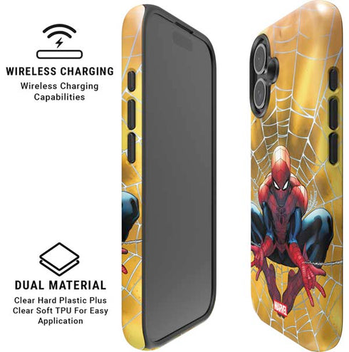 Marvel Spiderman Web Shooting iPhone 16 Magsafe Impact Case