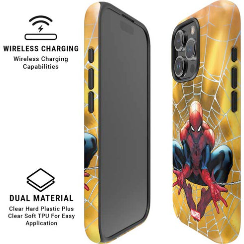 Marvel Spiderman Web Shooting iPhone 16 Pro Magsafe Impact Case