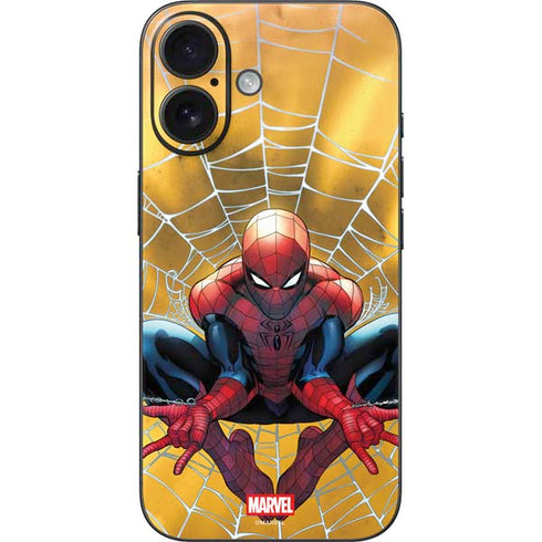 Marvel Spiderman Web Shooting iPhone 16 Skin
