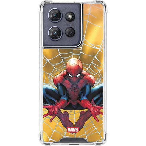 Marvel Spiderman Web Shooting Moto G 5G (2025) Clear Case