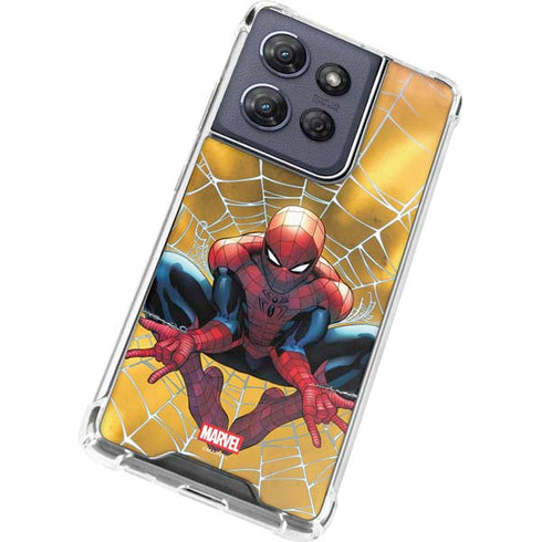 Marvel Spiderman Web Shooting Moto G 5G (2025) Clear Case