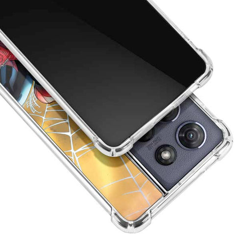 Marvel Spiderman Web Shooting Moto G 5G (2025) Clear Case