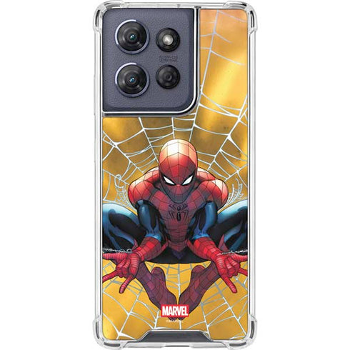 Marvel Spiderman Web Shooting Moto G Stylus 5G (2025) Clear Case
