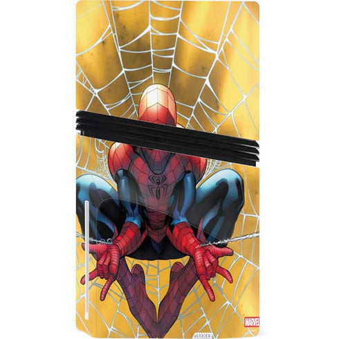 Marvel Spiderman Web Shooting PS5 Pro Disk Console Skin