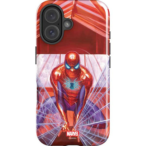 Marvel Spiderman Web Slinger iPhone 16 Magsafe Impact Case