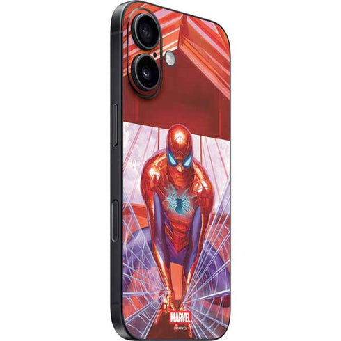 Marvel Spiderman Web Slinger iPhone 16 Skin