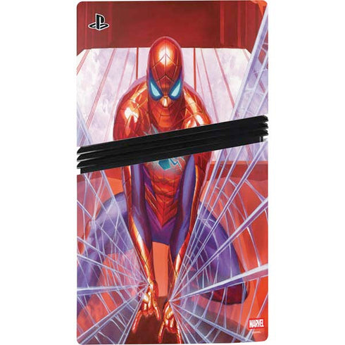 Marvel Spiderman Web Slinger PS5 Pro Disk Console Skin