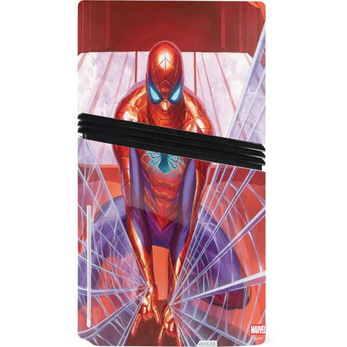 Marvel Spiderman Web Slinger PS5 Pro Disk Console Skin