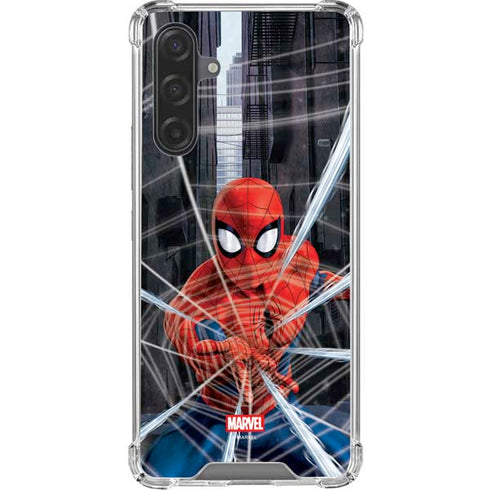 Marvel Spiderman Web Throw Galaxy A17 Clear Case