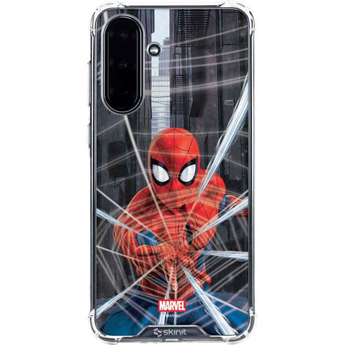 Marvel Spiderman Web Throw Galaxy A36 5G Clear Case