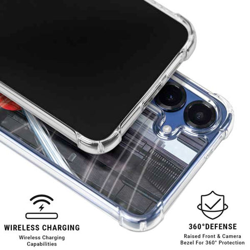 Marvel Spiderman Web Throw Galaxy S25 Clear Case