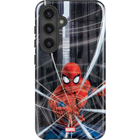 Marvel Spiderman Web Throw Galaxy S25 Impact Case