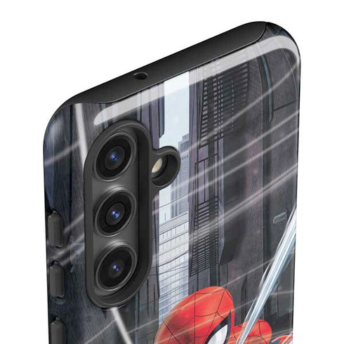 Marvel Spiderman Web Throw Galaxy S25 Impact Case