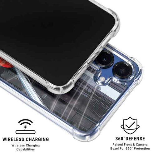 Marvel Spiderman Web Throw Galaxy S25 Plus Clear Case