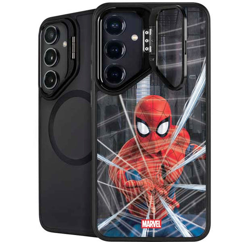 Marvel Spiderman Web Throw Galaxy S25 Plus Kickstand Case