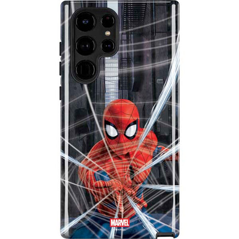 Marvel Spiderman Web Throw Galaxy S25 Ultra Impact Case