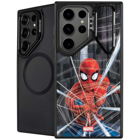 Marvel Spiderman Web Throw Galaxy S26 Ultra Kickstand Case