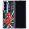 Marvel Spiderman Web Throw Galaxy Z Fold7 Clear Case