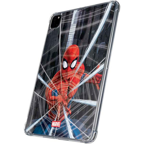 Marvel Spiderman Web Throw iPad Pro 11in (2024) Clear Case