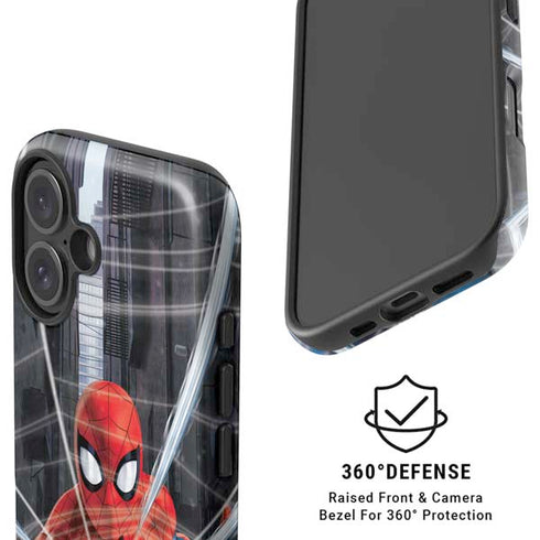 Marvel Spiderman Web Throw iPhone 16 Magsafe Impact Case