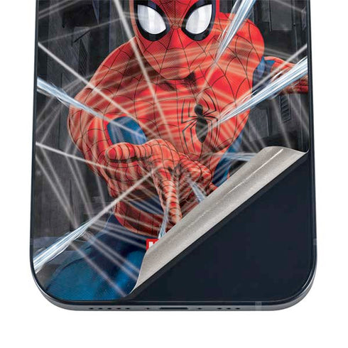 Marvel Spiderman Web Throw iPhone 16 Skin