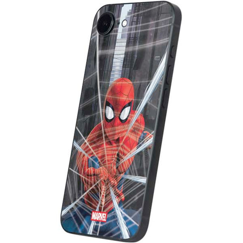 Marvel Spiderman Web Throw iPhone 16e Skin