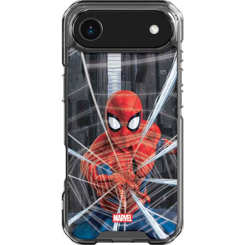 Marvel Spiderman Web Throw iPhone 17 Air Clear Case