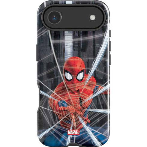 Marvel Spiderman Web Throw iPhone 17 Air Impact Case