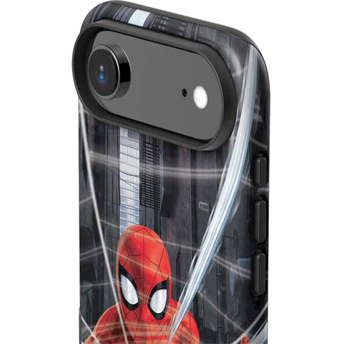 Marvel Spiderman Web Throw iPhone 17 Air Impact Case