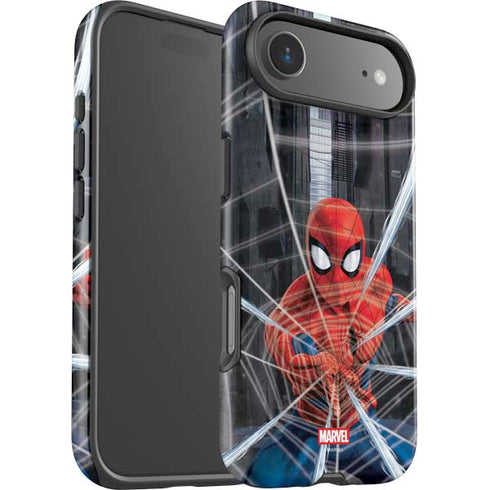 Marvel Spiderman Web Throw iPhone 17 Air Impact Case