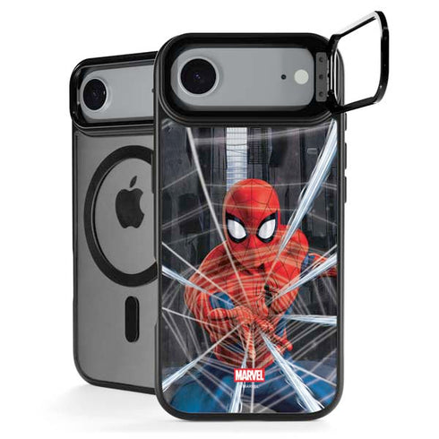 Marvel Spiderman Web Throw iPhone 17 Air Kickstand Case