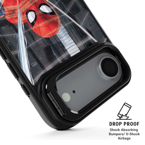 Marvel Spiderman Web Throw iPhone 17 Air Kickstand Case