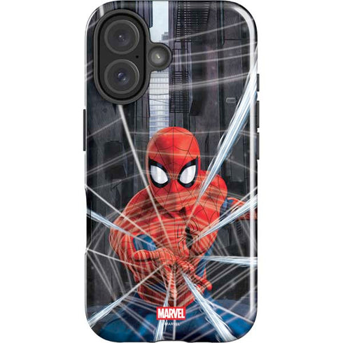 Marvel Spiderman Web Throw iPhone 17 Impact Case