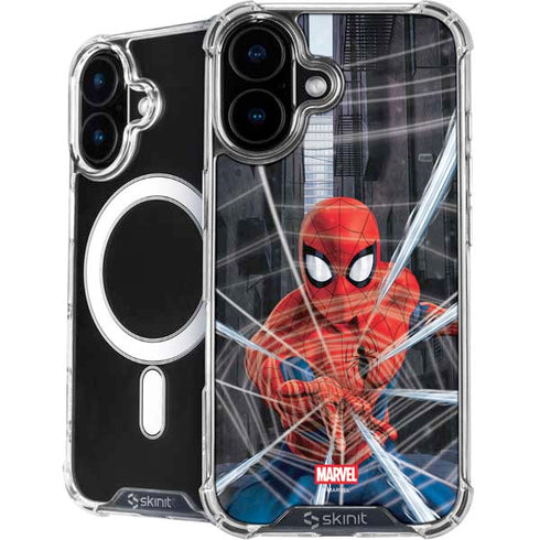 Marvel Spiderman Web Throw iPhone 17 MagSafe Case