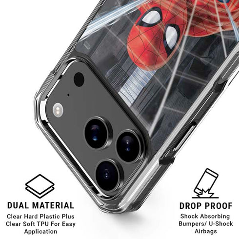 Marvel Spiderman Web Throw iPhone 17 Pro MagSafe Case