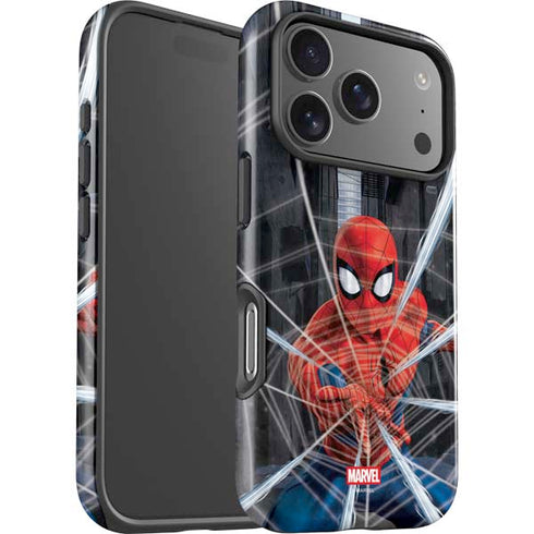 Marvel Spiderman Web Throw iPhone 17 Pro Max Impact Case