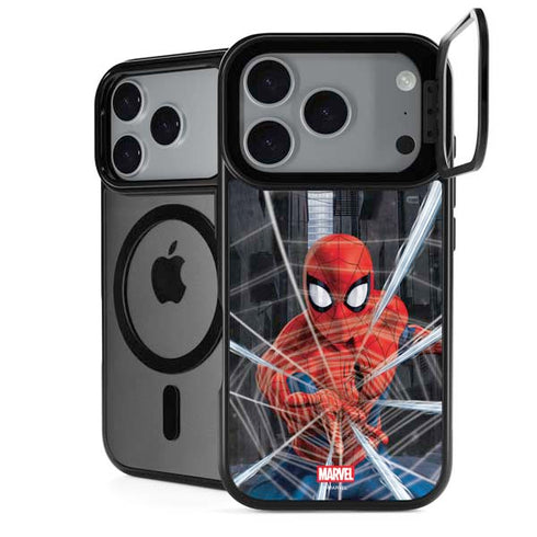 Marvel Spiderman Web Throw iPhone 17 Pro Max Kickstand Case