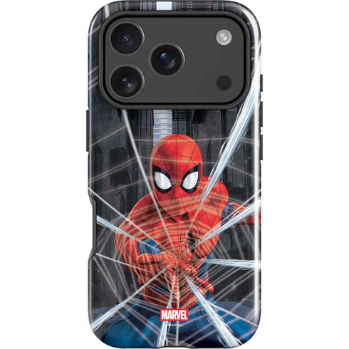 Marvel Spiderman Web Throw iPhone 18 Pro Max Impact Case