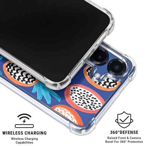 Bouffants and Broken Hearts Weird Fruits Galaxy S25 Clear Case