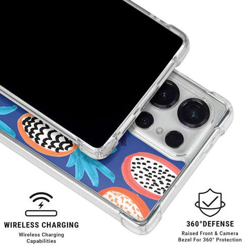 Bouffants and Broken Hearts Weird Fruits Galaxy S25 Ultra Clear Case