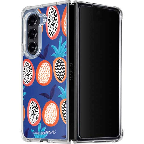 Bouffants and Broken Hearts Weird Fruits Galaxy Z Fold5 5G Clear Case