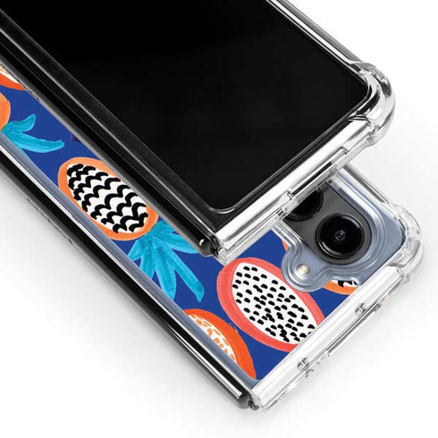 Bouffants and Broken Hearts Weird Fruits Galaxy Z Fold5 5G Clear Case